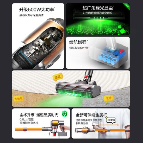 【以旧换新】龙八头号玩家唯一无线吸尘器家用大吸力除螨吸尘机T20 Pro